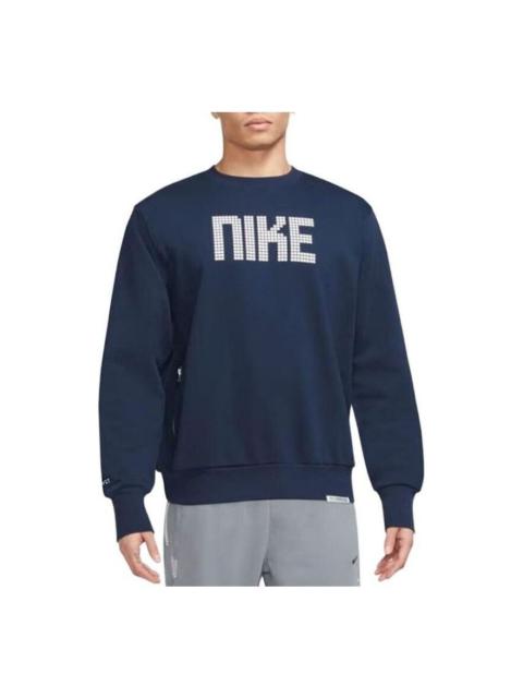 Nike Dri-FIT Standard Issue Soccer Crewneck Sweatshirt 'Blue' FD9744-410