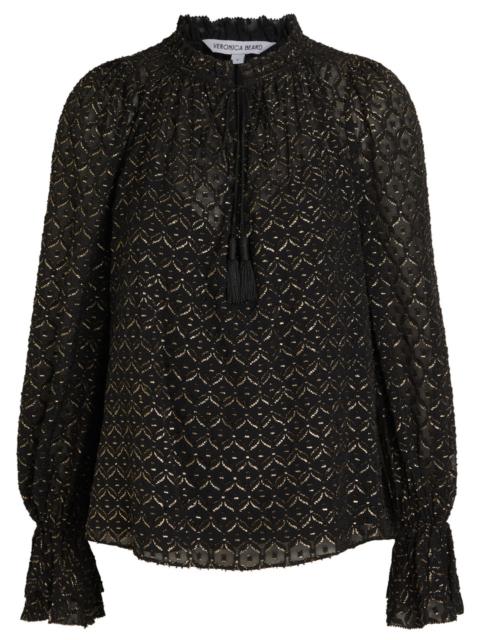 VERONICA BEARD Veronica Beard Maxime fil Coupé Chiffon Blouse