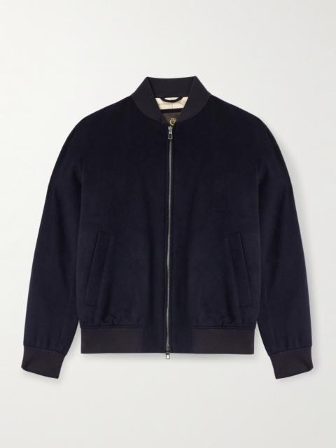 Loro Piana Ivy Storm System® Cashmere-Felt Bomber Jacket