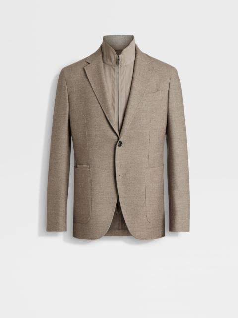 ZEGNA LIGHT TAUPE TROFEO™ CASHMERE JACKET