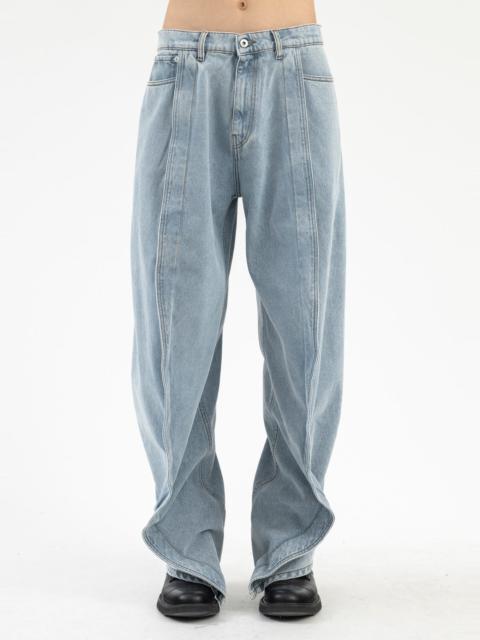 Y/Project ICE BLUE EVERGREEN BANANA JEANS
