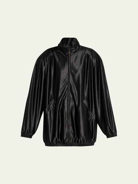 MARIE ADAM-LEENAERDT Shiny Tracksuit Jacket