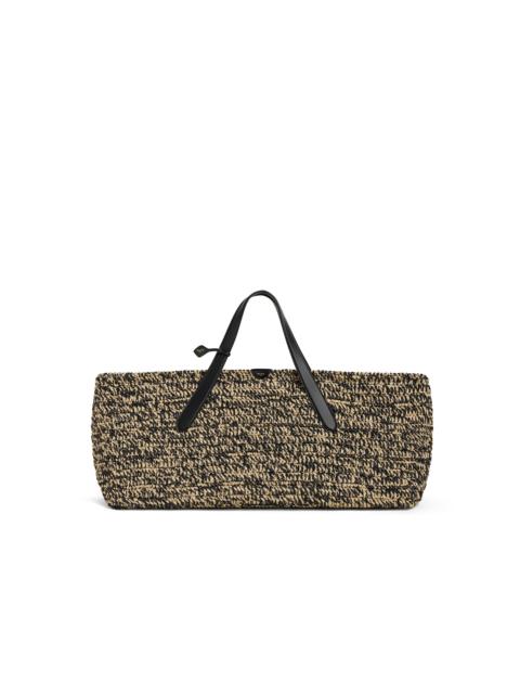 Alaïa LE PANIER EAST WEST LARGE IN RAFFIA