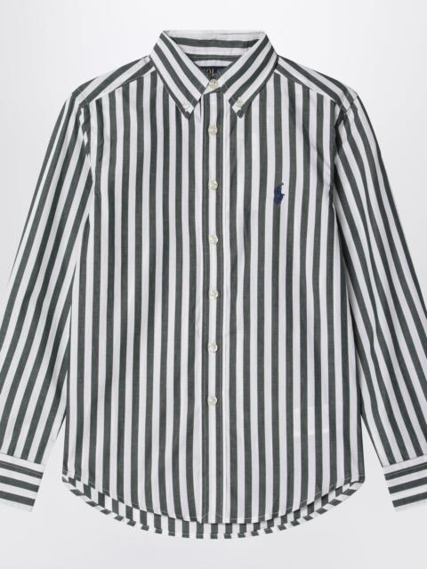 Polo Ralph Lauren Green and white striped cotton shirt