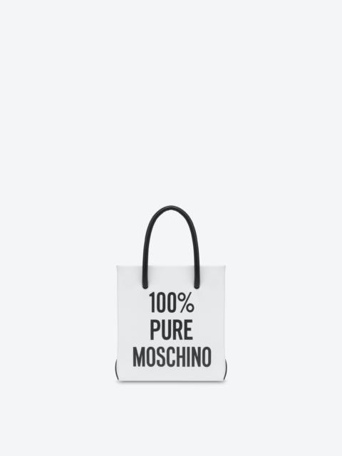 100% PURE MOSCHINO CALFSKIN MINI BAG