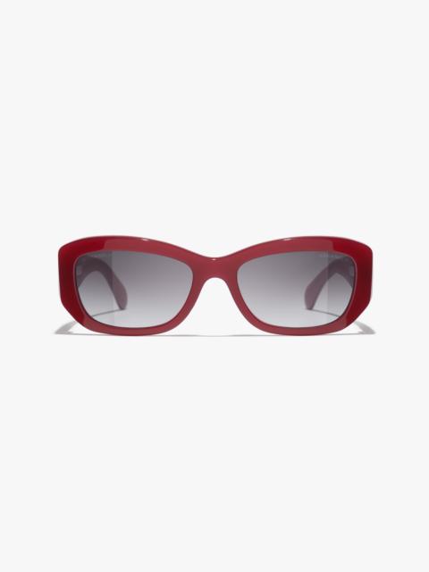 CHANEL Rectangle Sunglasses