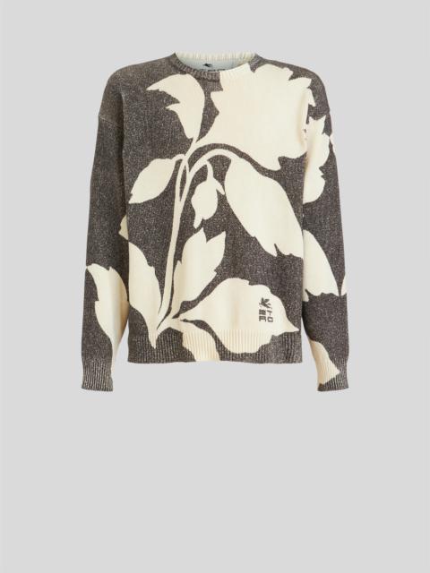 Etro JACQUARD JUMPER WITH MAXI FLOWERS