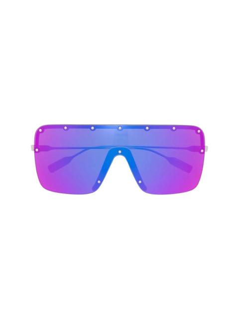 GUCCI oversized-frame studded sunglasses