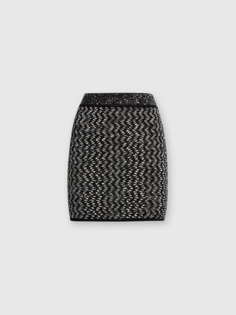 Missoni Miniskirt with lamé embossed zigzag