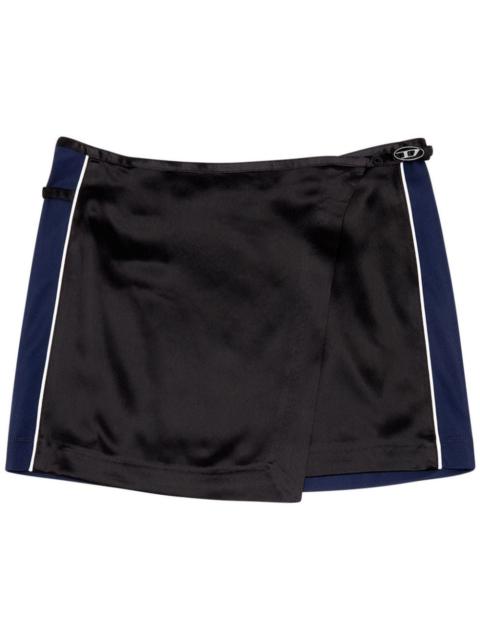 Diesel O-Kesselle satin mini skirt