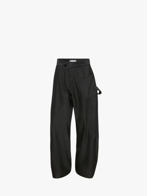 JW Anderson TWISTED WORKWEAR WOOL TROUSERS