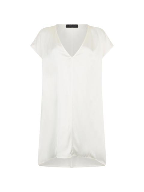 FABIANA FILIPPI V-neck satin midi dress