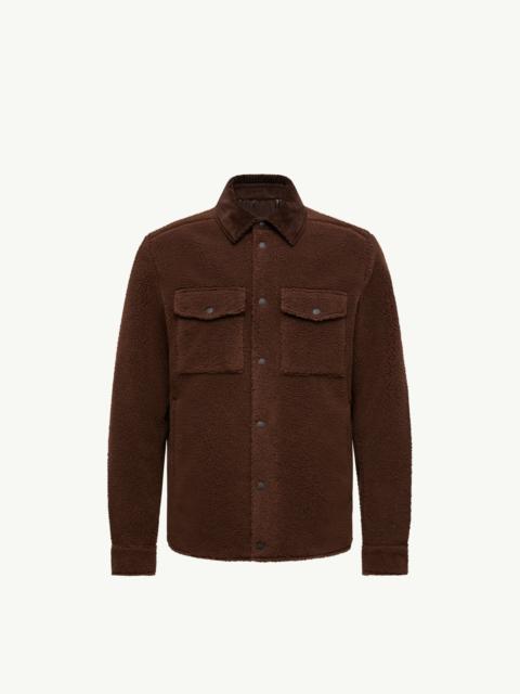Moncler Teddy Corduroy-Trimmed Shirt Jacket