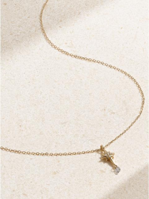 PERSÉE North Star 18-karat gold diamond necklace Gold