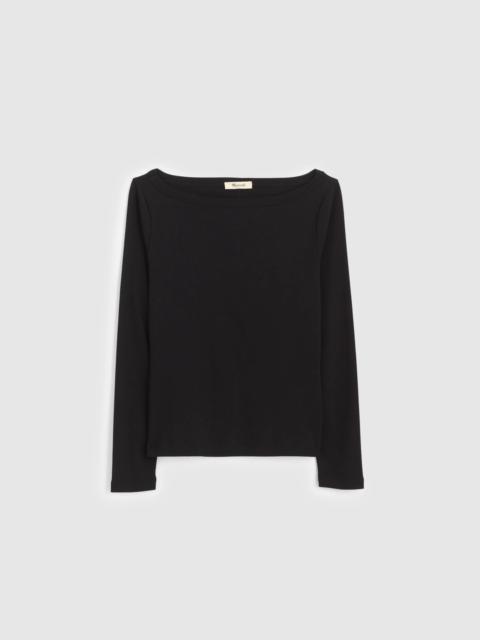 Madewell The '90s Boatneck Tee in Compact Cotton