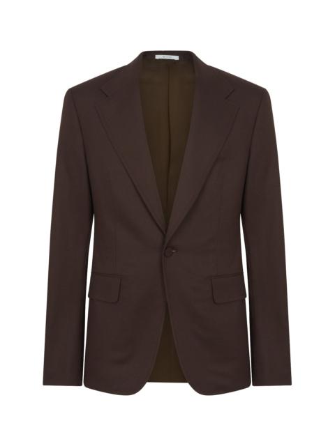 Leiva Blazer in Chocolate Superfine Wool