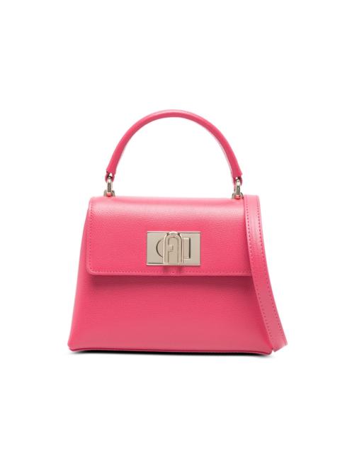 FURLA 1927 top-handle lock detail mini bag