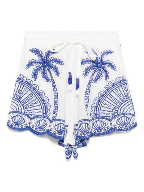 FARM RIO guipure-lace shorts