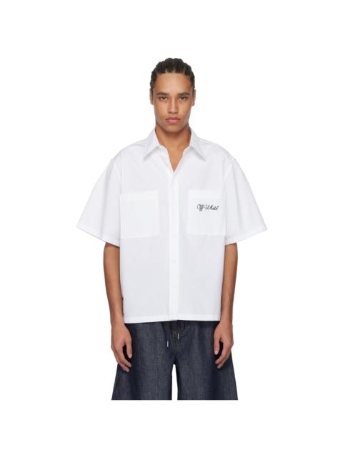 Off-White White Script Summer Shirt