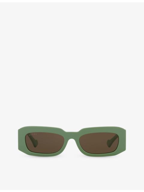 GUCCI 사이트맵 rectangle 프레임 아세테이트 선글라스