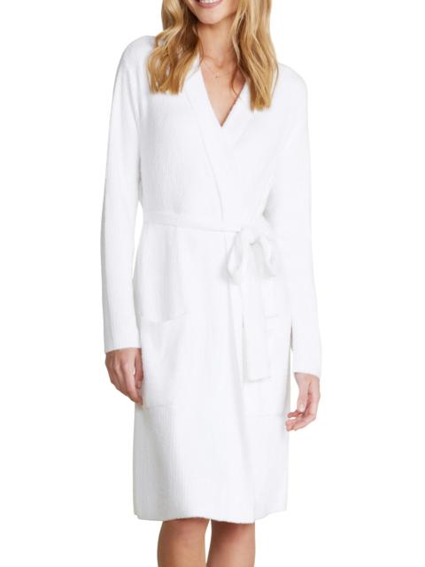 Barefoot Dreams Women's CozyChic Lite Rib-Knit Robe - Sea Salt