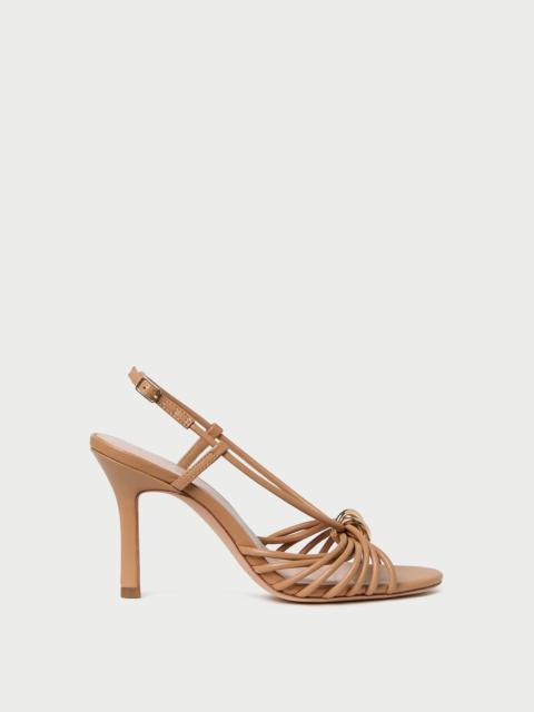 LOEFFLER RANDALL Mareka Dune Leather Heeled Sandal