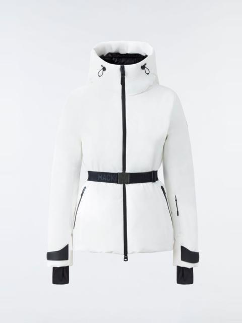 MACKAGE KRYSTAL Agile-360 belted down ski jacket with hood