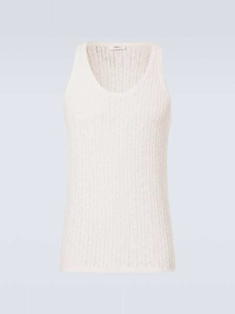 COMMAS Pointelle cotton and linen tank top