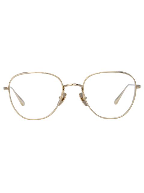 HARDY OVAL OPTICAL FRAME IN LIGHT GOLD