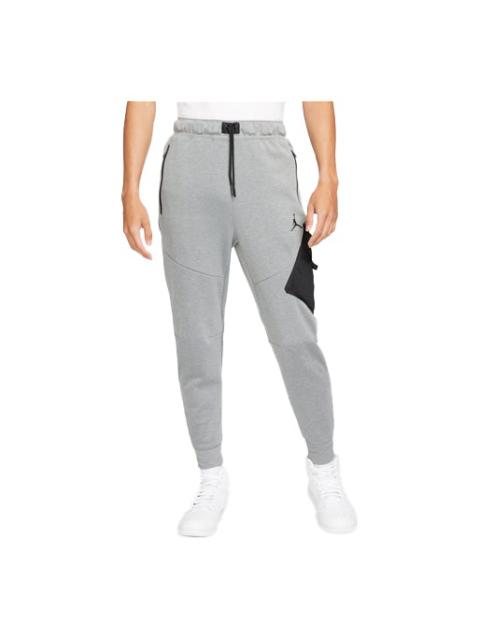 Men's Air Jordan Athleisure Casual Sports Running Knit Long Pants/Trousers Gray DA9853-091