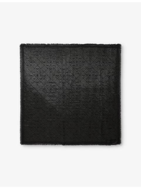 Zadig & Voltaire Glenn monogram-jacquard metallic-woven scarf
