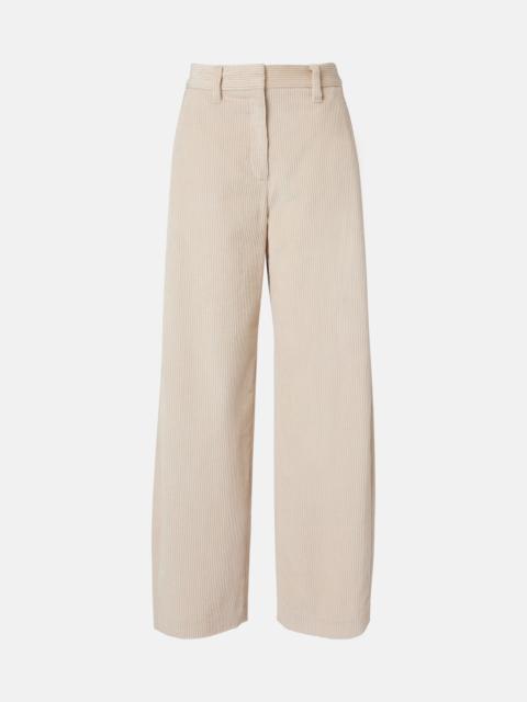 Brunello Cucinelli Cotton corduroy wide-leg pants