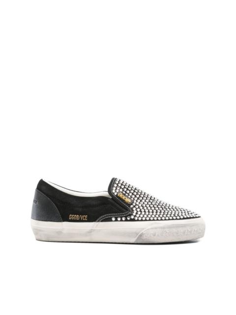 Golden Goose VCE crystal-embellished slip-on sneakers