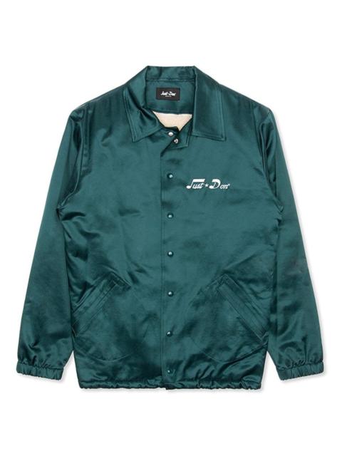 Just Don ULTRASOUND COACHES JACKET - FOREST GREEN