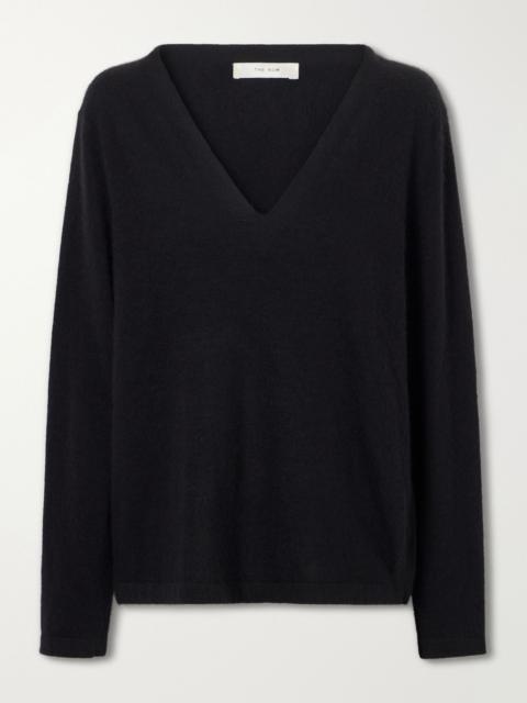 The Row Poesis cashmere sweater Black