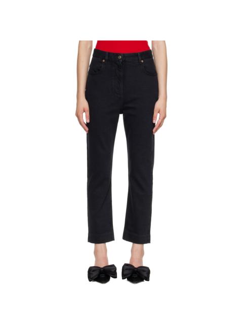 Valentino Black Stretch Denim Jeans