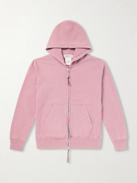 REMI RELIEF Cotton-Jersey Zip-Up Hoodie
