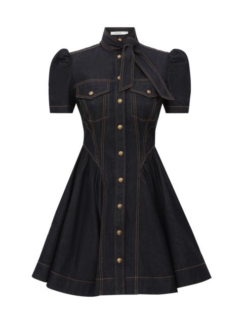 Zimmermann DENIM CORSET MINI DRESS