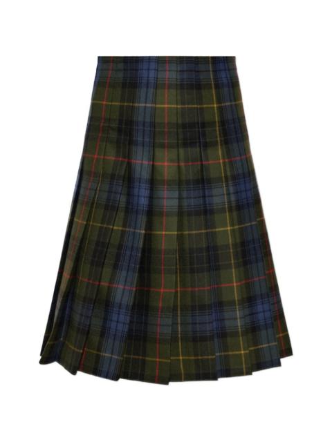 Etro check-pattern pleated skirt