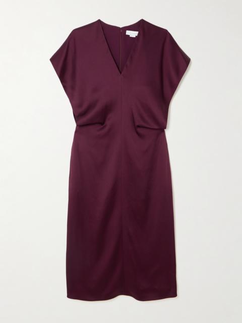 Stella McCartney Draped Satin Midi Dress
