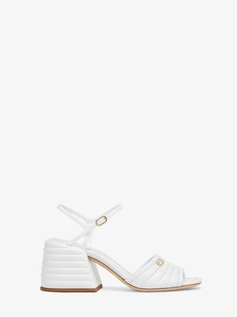 FENDI White leather Promenades