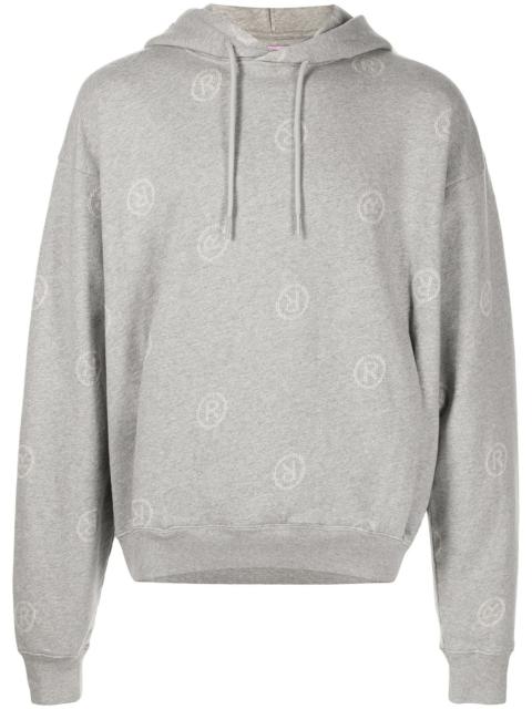 logo-print cotton hoodie