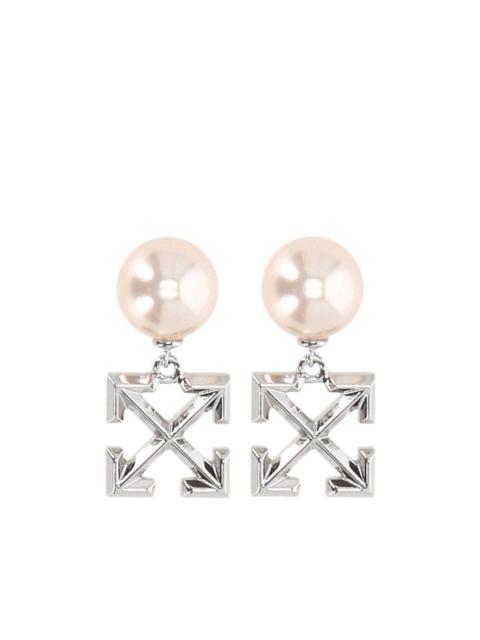Off-White faux-pearl earrings