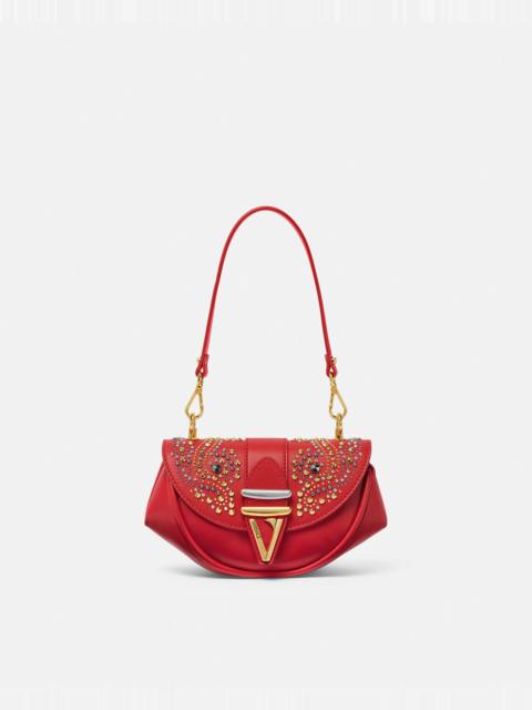 VERSACE Studded Virtus Small Shoulder Bag
