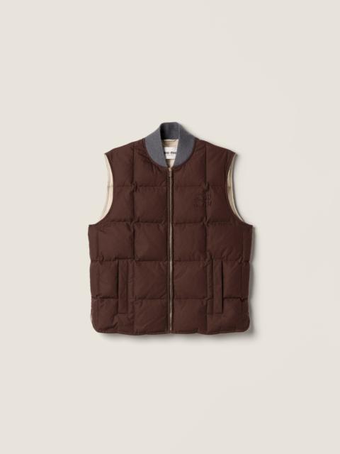 Miu Miu Gabardine down vest