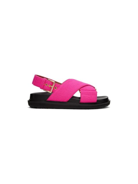 Marni Pink Fussbett Sandals