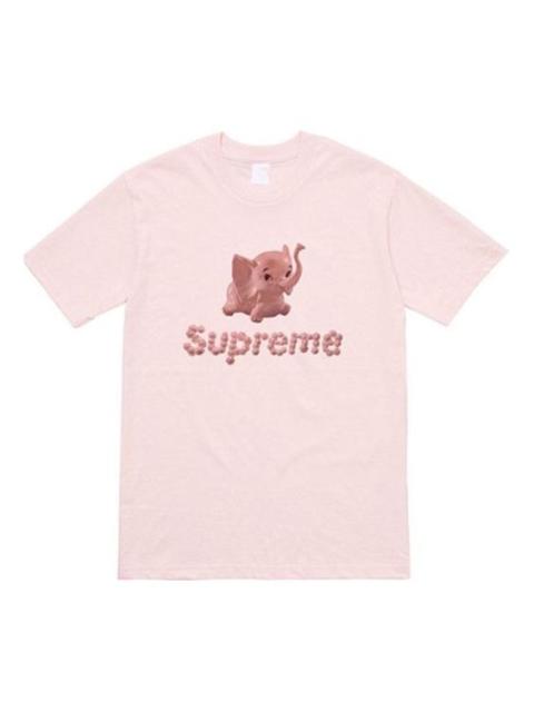 Supreme Supreme SS17 Elephant Tee Pink Small Printing Short Sleeve Unisex SUP-SS17-321