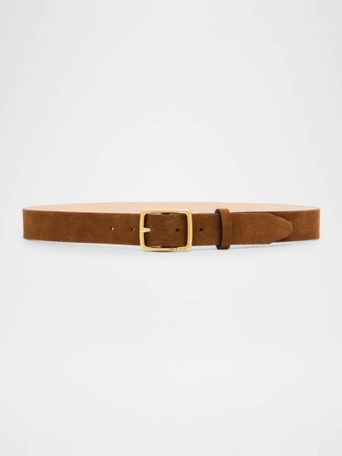 rag & bone Boyfriend Calf Leather Belt