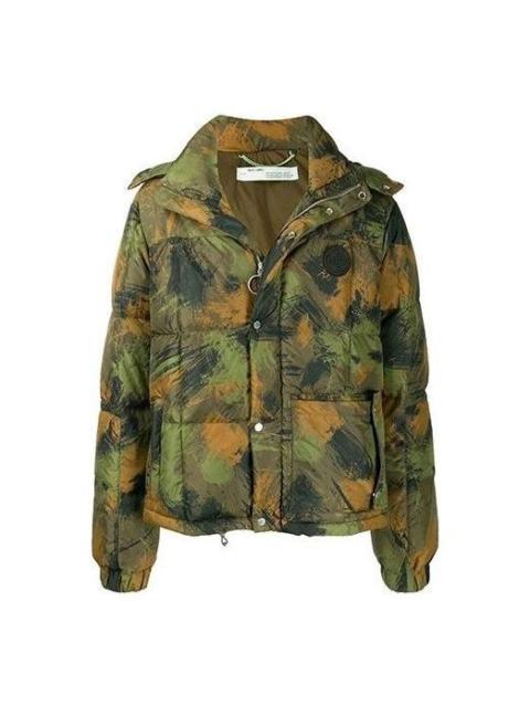 Off-White Off-White Camouflage Padded Jacket 'Green' OMED015E19C020189901