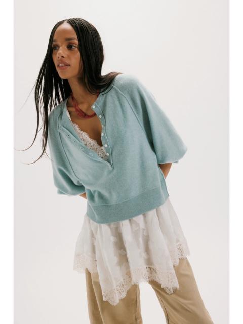 FREE PEOPLE Porta Cashmere Henley Sweater